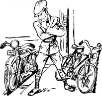 Bike Motorcycle clip art