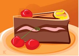 Cake and cherry 1