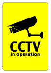 Cctv In Operation Vector Sign