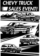 Chevrolet Truck Sales Event logo in vector format .ai (illustrator) and .eps for free download