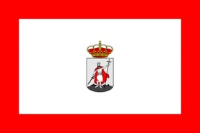 City Flag Of Gijon, Asturies, Spain clip art
