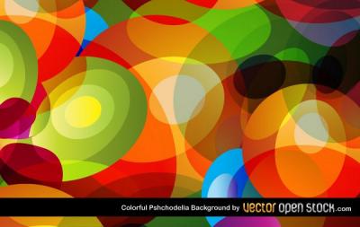 Colorful Psychodelic Vector Background