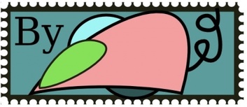 Computer Mouse Stamp Envelope Pink Color Post