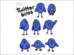 Cute & Simple Twitter Bird Graphics