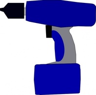Electric Battery Drill clip art
