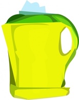 Electric Yellow Teapot clip art