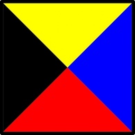 Flag Signalflag Zulu International Signal Maritime