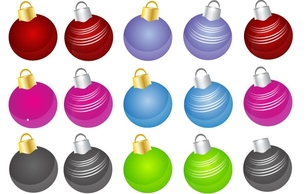 Free Christmas Vector Balls