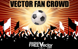 Free Vector Fan Crowd