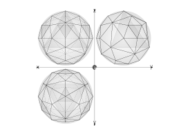 Geodesic Sphere Recursive From Tetrahedron, Multiple Layers