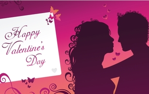 Happy Valentine\'s day greeting card
