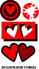 Heart Symbols For Adobe Illustrator