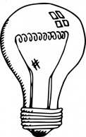 Home Cartoon Light Electric Bulb Lighting Domestic Incandescent