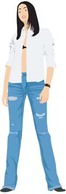 Jeans Girl Vector 7