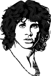Jim Morrison Vector Image