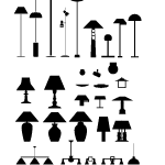 Lamp Vector Silhouettes