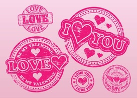 Love Stamps Vectors