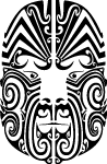 Maori Face Vector Image