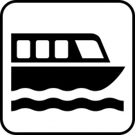 Map Symbol Sailing White Symbols Ship Boating Boat Dock Ocean Sea Lake Sybmold