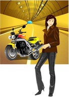 Motorcycle girl 4