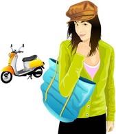 Motorcycle girl 5
