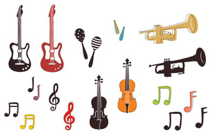 Musical instruments and notes