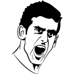 Novak Djokovic Vector Image