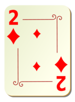 Ornamental deck: 2 of diamonds