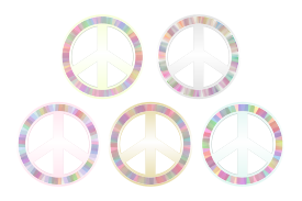 Peace Symbol - Pastels