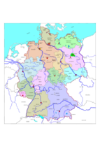 Political map of Germany 2
