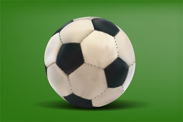 Realistic Soccer Ball Vector