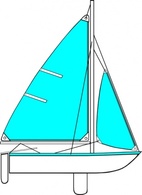 Sailboat Illustration clip art