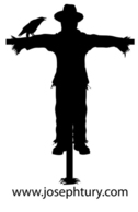Scarecrow Silhouette Vector