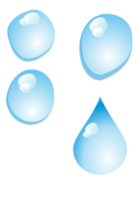 Set of water drops