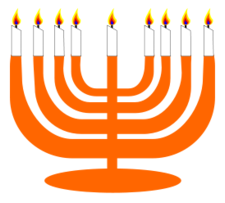 Simple Menorah For Hanukkah