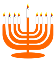 Simple Menorah For Hanukkah WIth Shamash