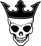 Skull With Crown Vector
