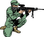 Soldier With Rifle Vector