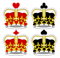 Stylized Crowns for Card Faces