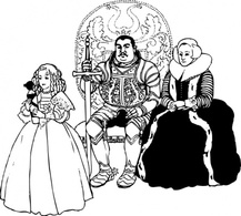 The Knight Family clip art