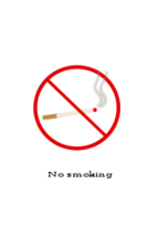 Warning sign - No smoking