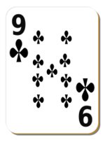 White deck: 9 of clubs